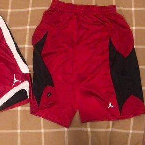 Two pairs of Jordan basketball shorts. Men’s Large.